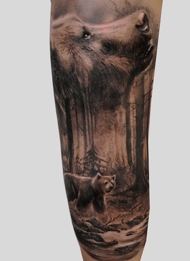 Bear Tattoo Photograph