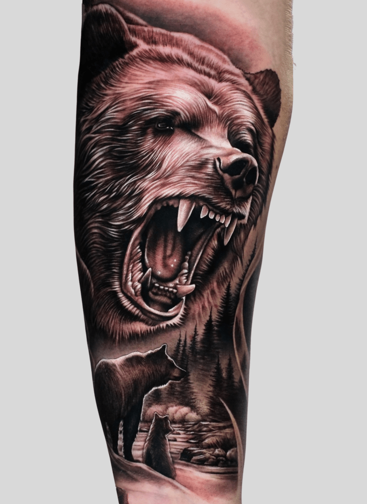 Bear Tattoo Portrait