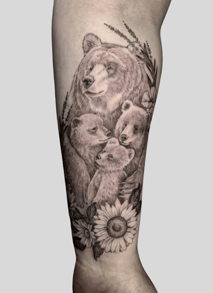 Bear Tattoo Shot