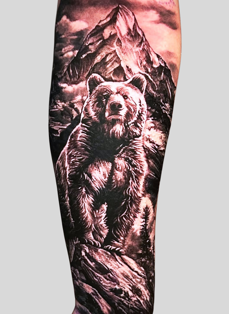 Bear Tattoo Design Image