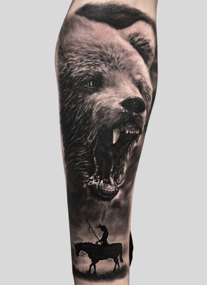 Bear Tattoo Portrait