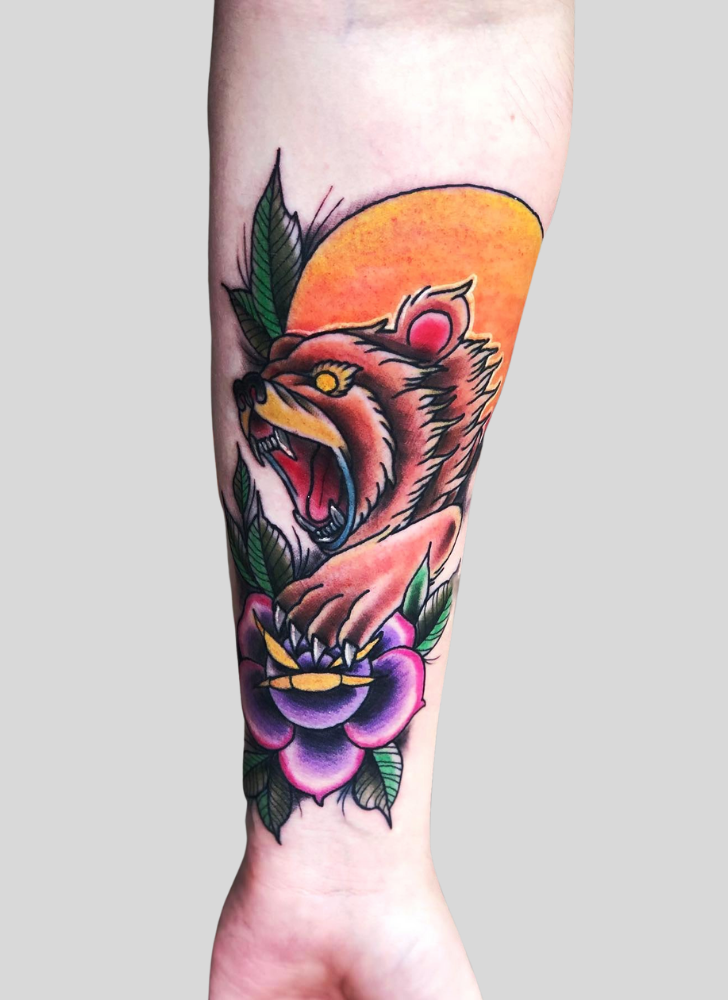 Bear Tattoo Design Image