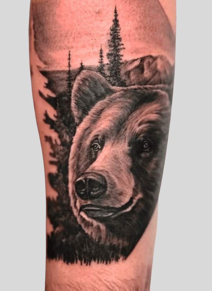 Bear Tattoo Photograph