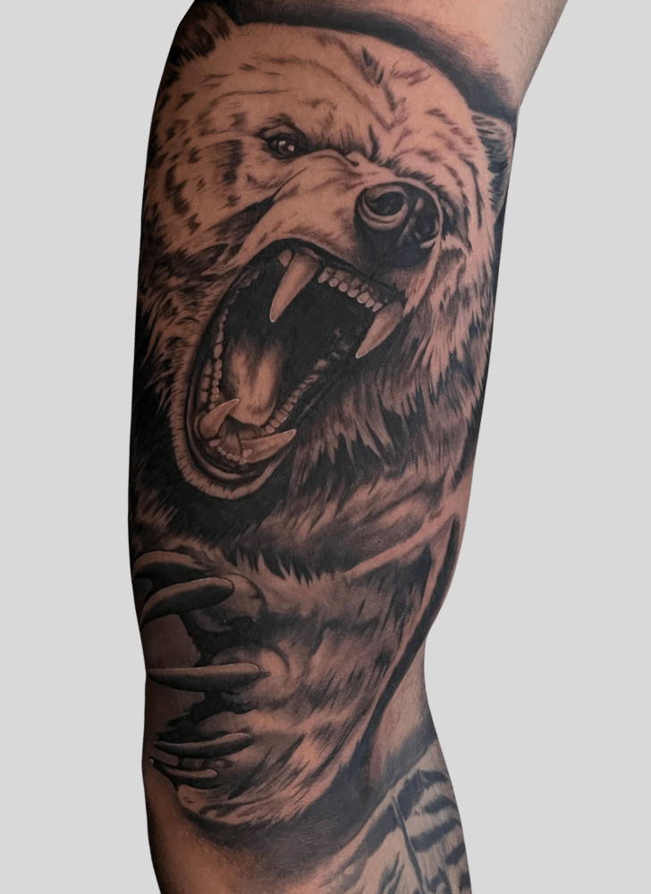 Bear Tattoo Portrait