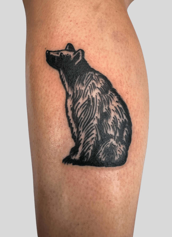 Bear Tattoo Shot