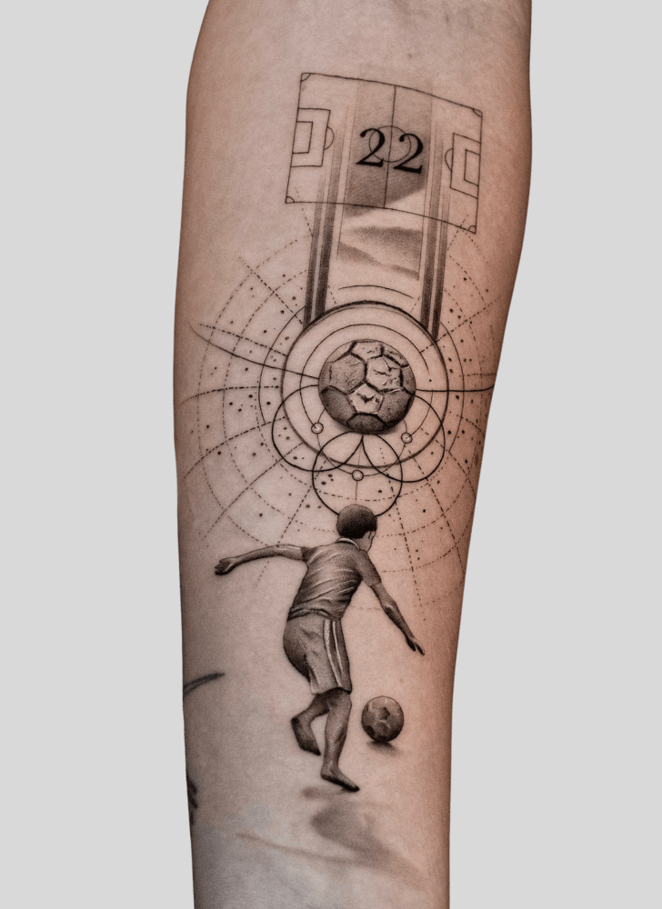 Football Tattoo Picture