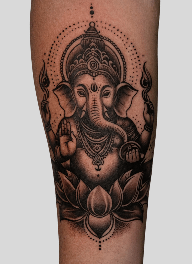 Ganesha Tattoo Shot