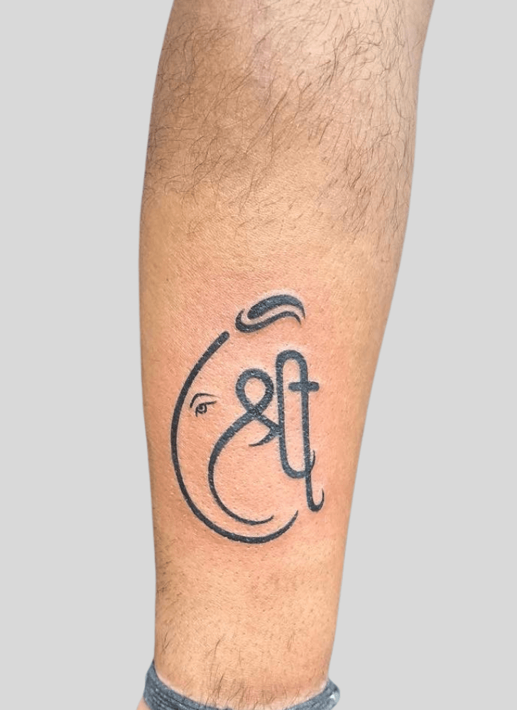Lord Ganesha Tattoo Photograph