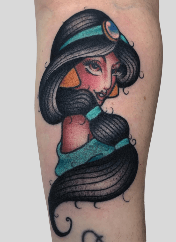 Princess Jasmine Tattoo Figure
