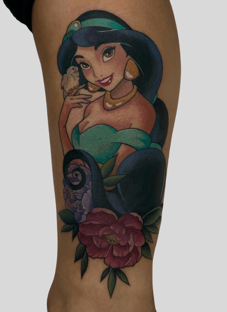 Princess Jasmine Tattoo Portrait
