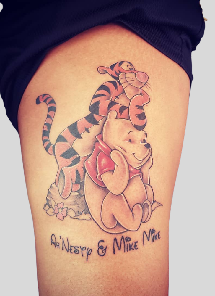 Winnie the Pooh Tattoo Portrait