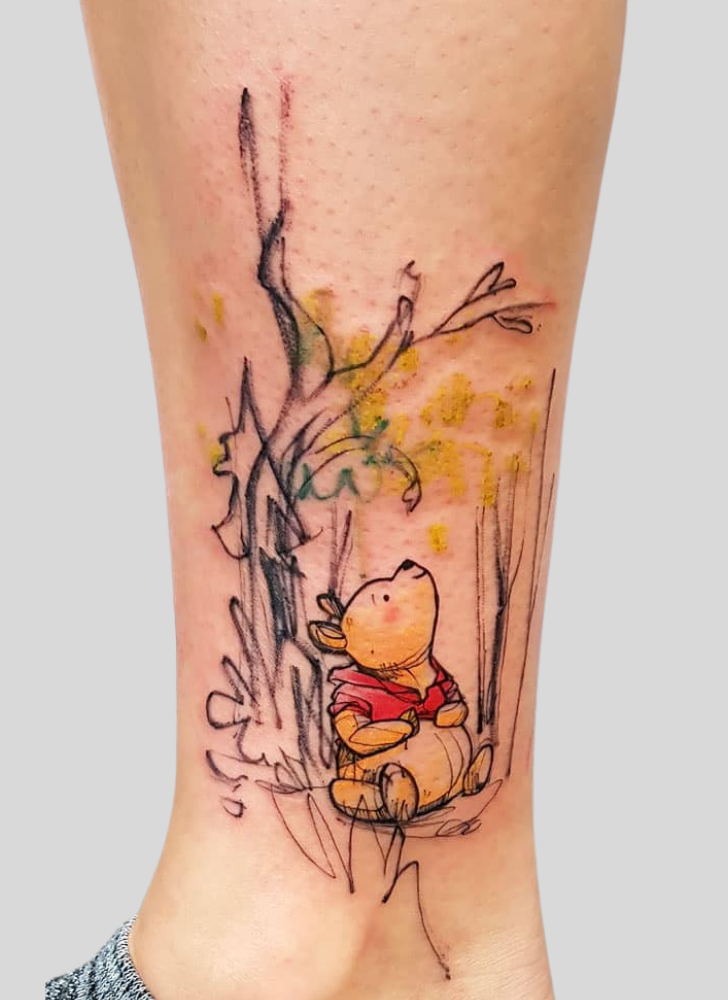 Winnie the Pooh Tattoo Shot