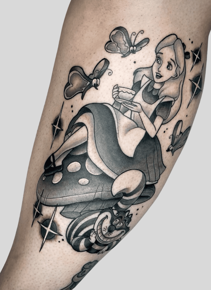 Alice In Wonderland Tattoo Design Image