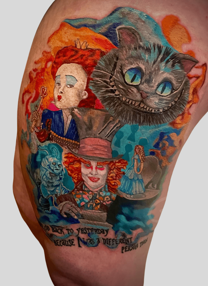 Alice In Wonderland Tattoo Portrait