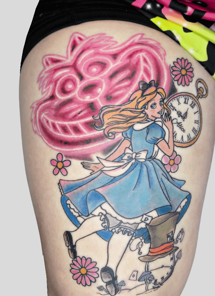 Alice In Wonderland Tattoo Snapshot