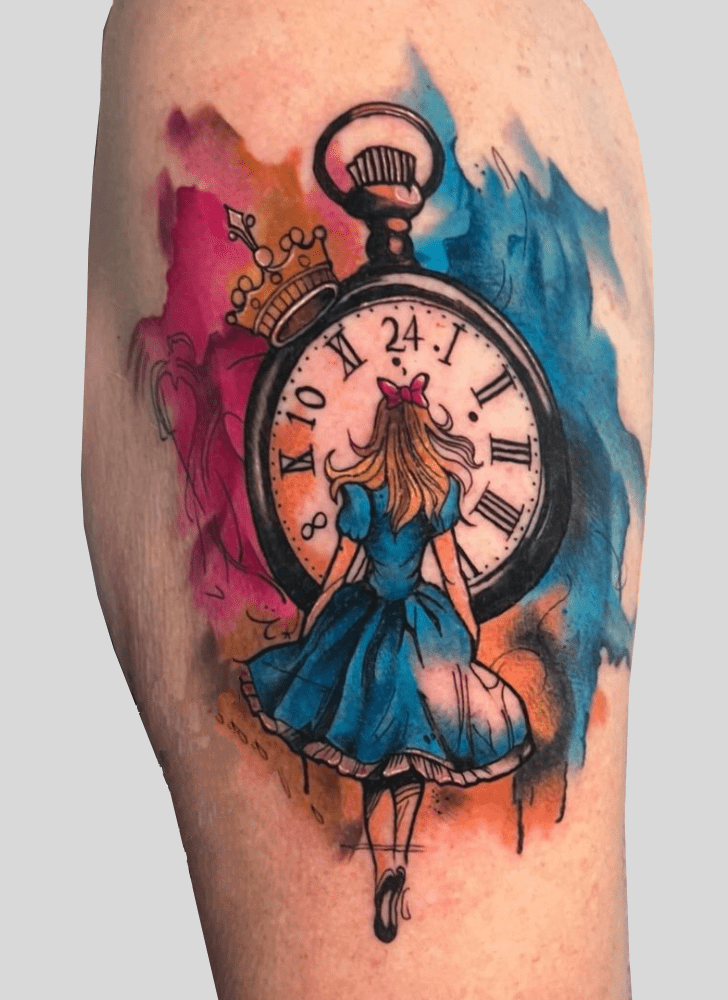 Alice In Wonderland Tattoo Portrait