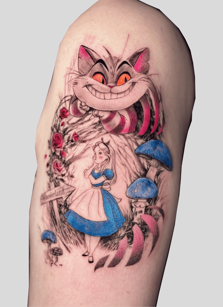 Alice In Wonderland Tattoo Design Image