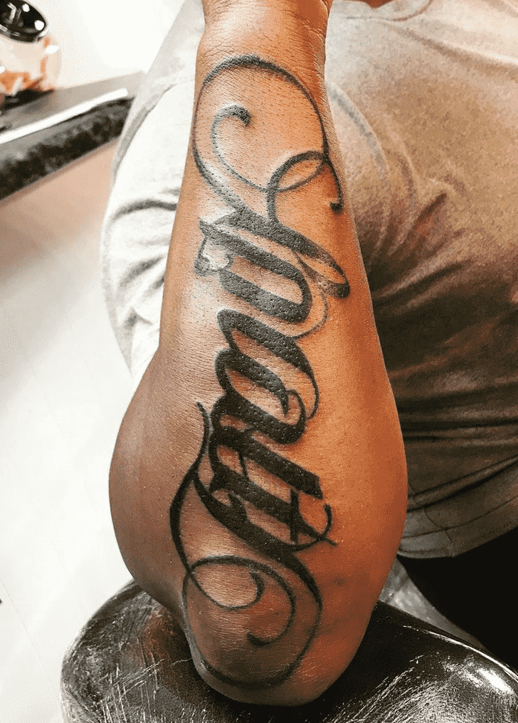 Ambigram Tattoo Photograph