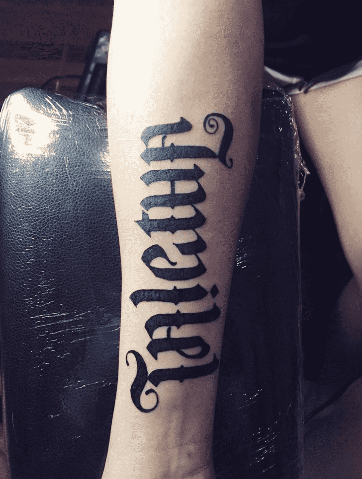 Ambigram Tattoo Photograph