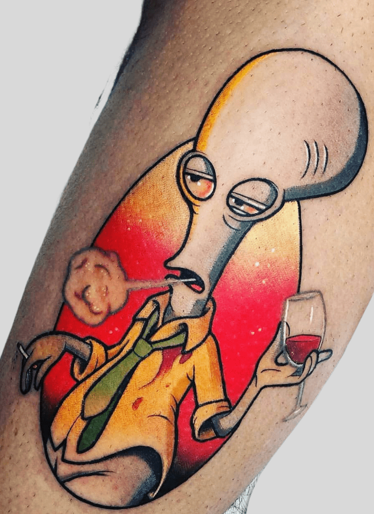 American Dad Tattoo Figure