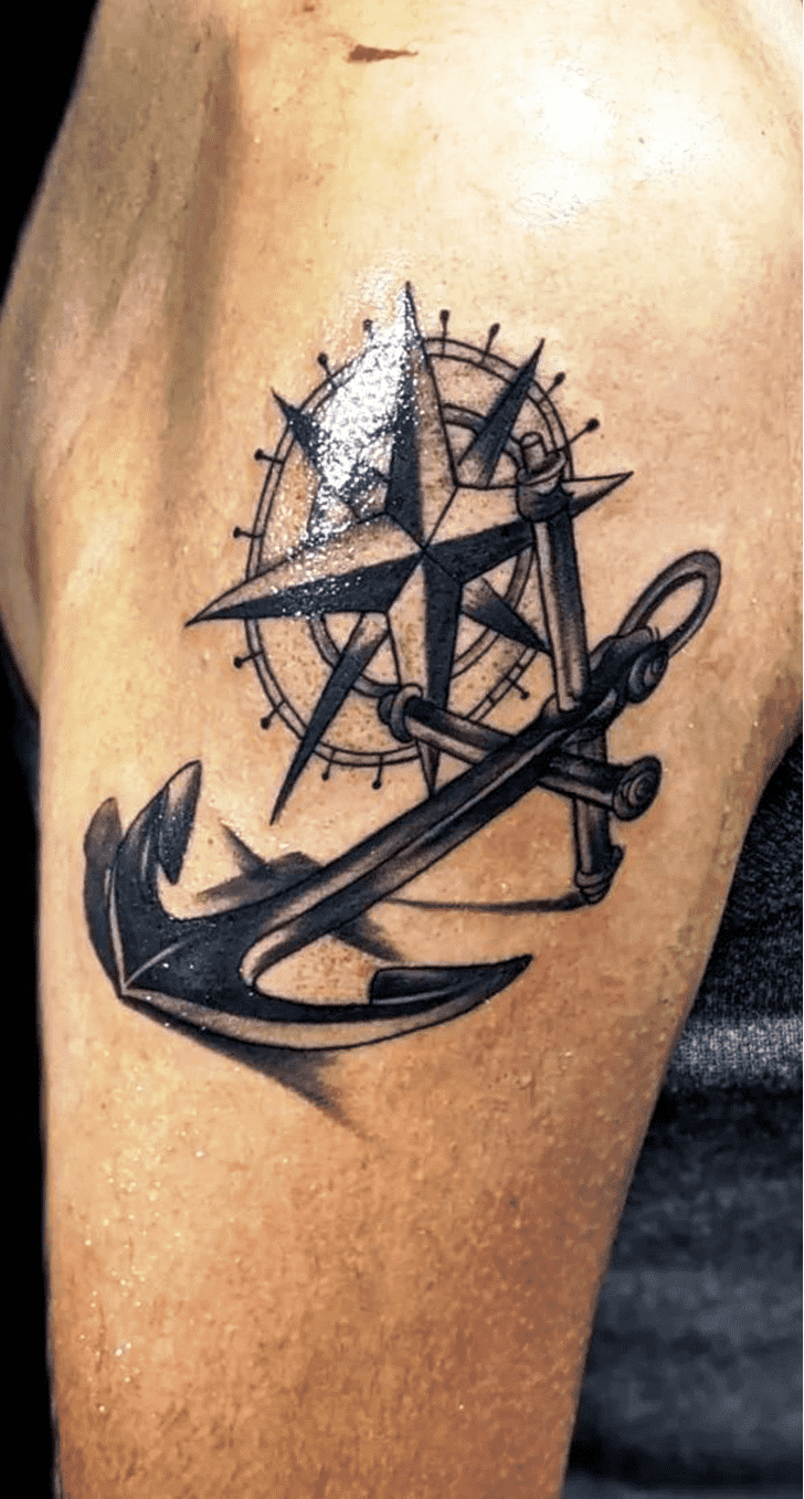 Anchor Tattoo Shot