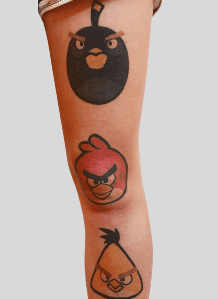 Angry Birds Tattoo Portrait