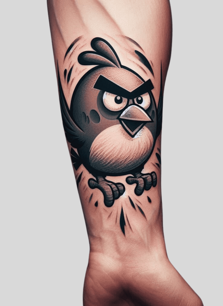 Angry Birds Tattoo Design Image