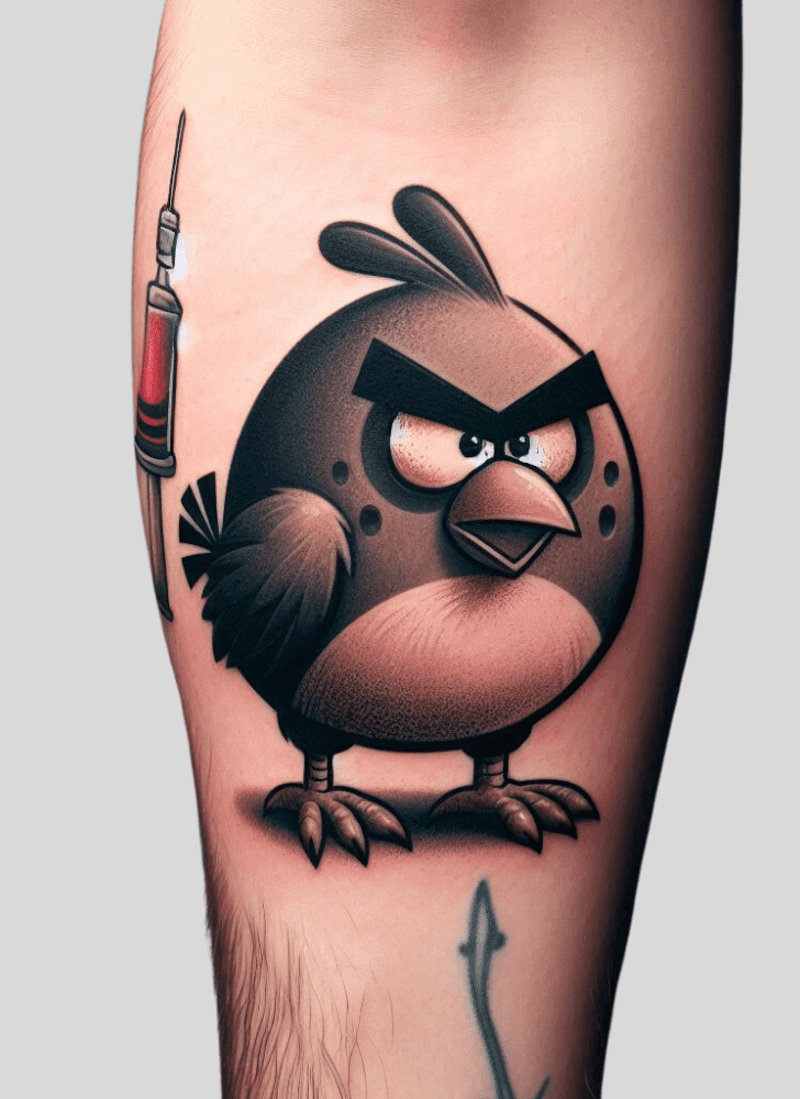 Angry Birds Tattoo Ink