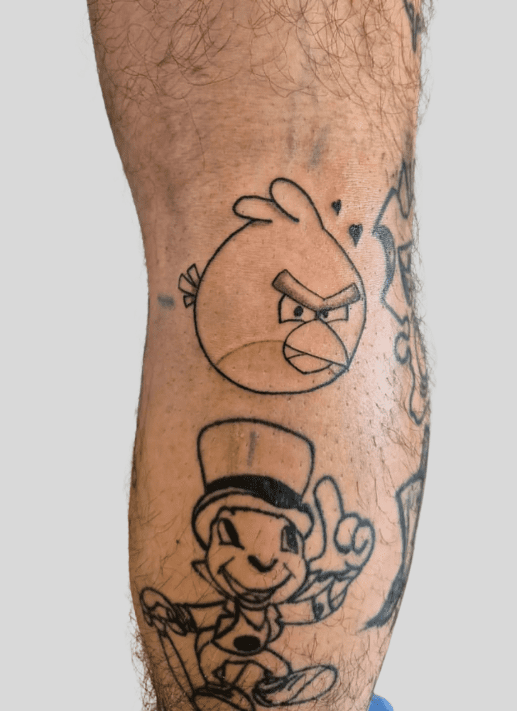 Angry Birds Tattoo Shot