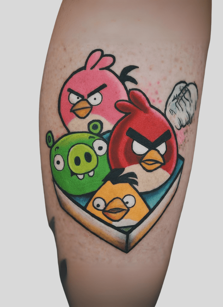 Angry Birds Tattoo Shot