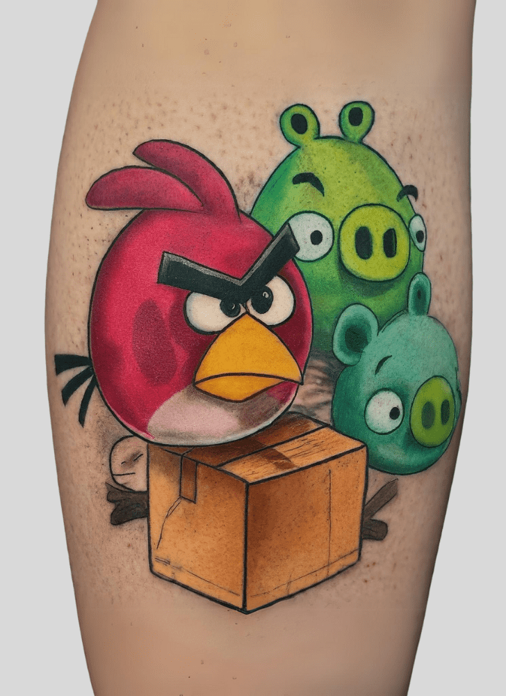 Angry Birds Tattoo Design Image