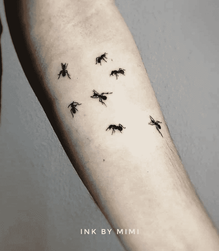 Ant Tattoo Portrait