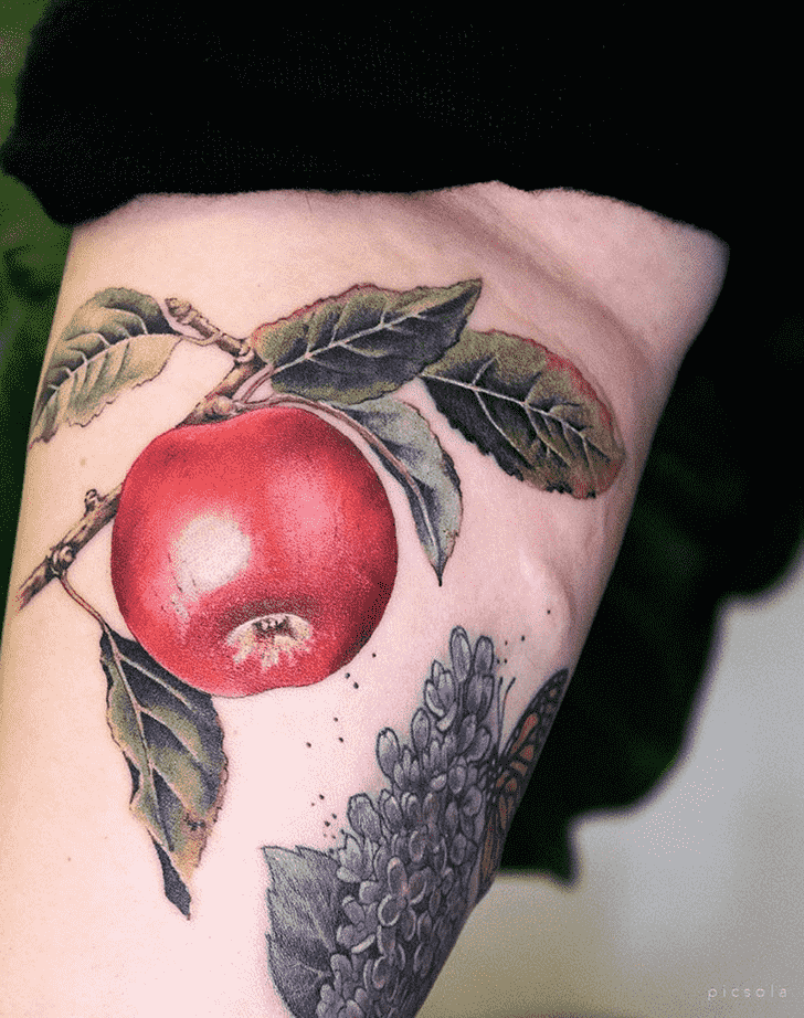 Apple Tattoo Design Image