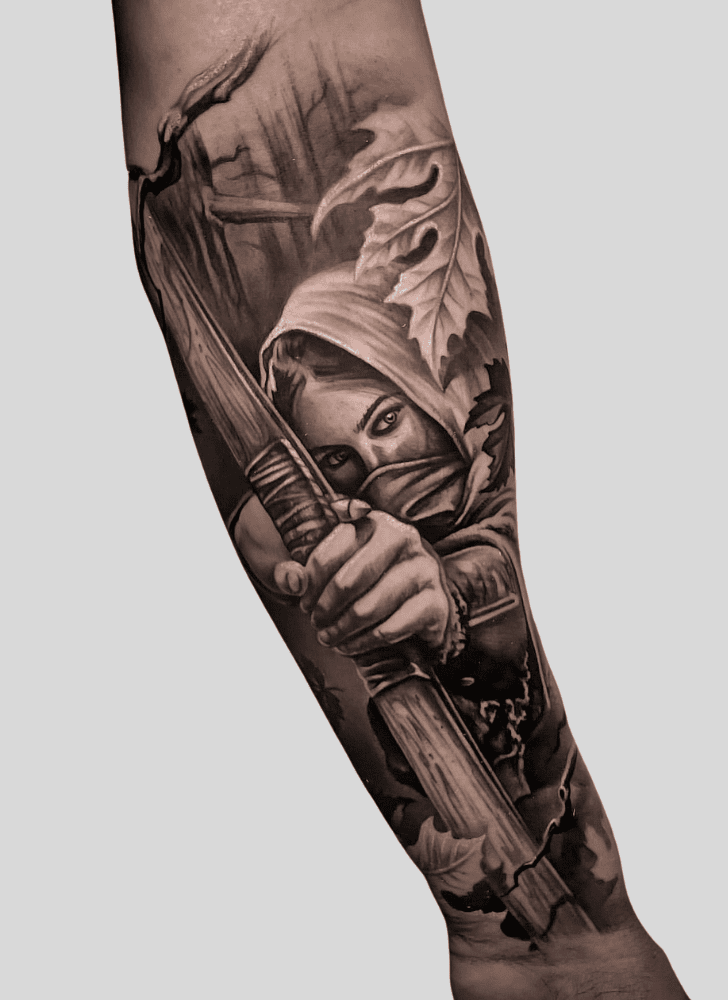 Archery Tattoo Portrait