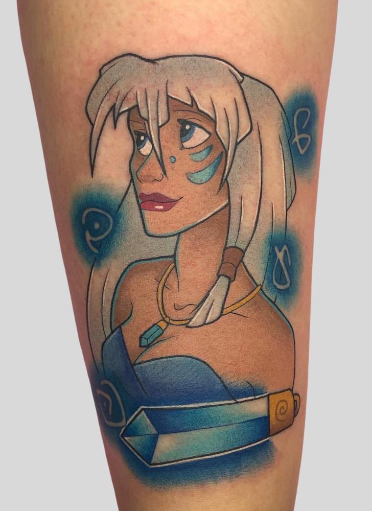 Atlantis The Lost Empire Tattoo Portrait