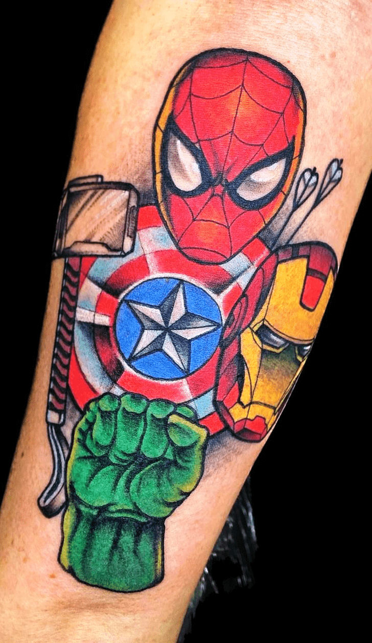 Avengers Tattoo Figure