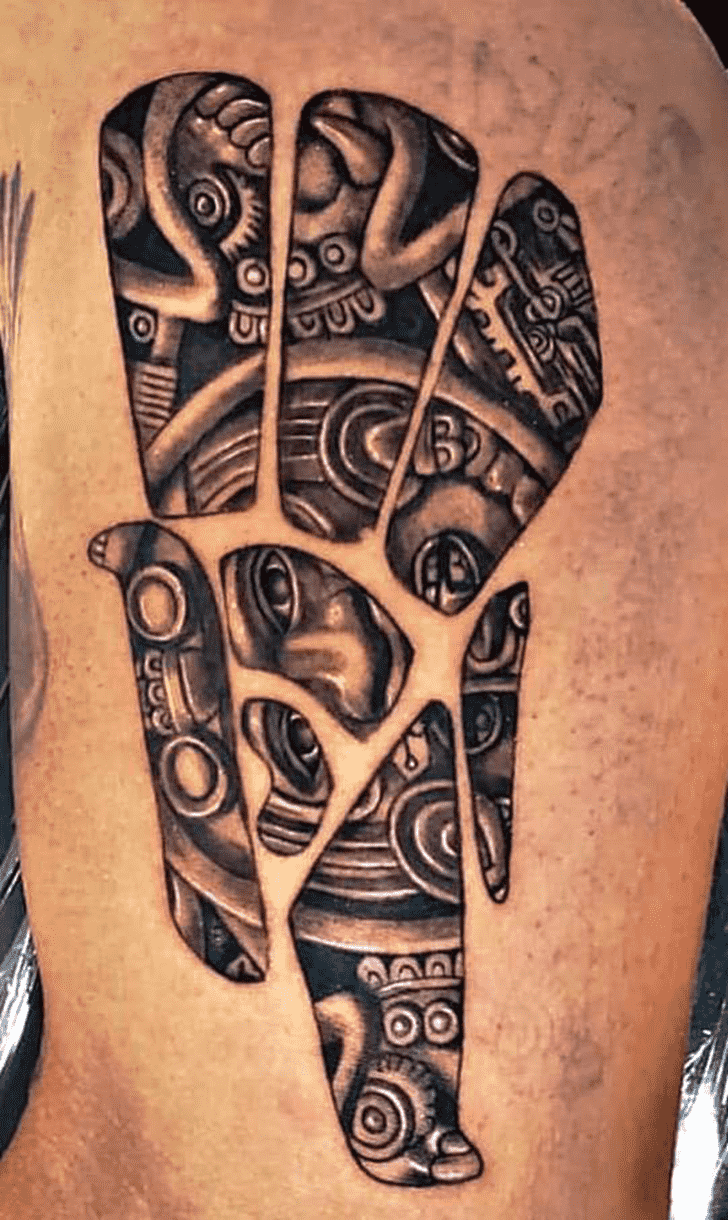 Aztec Tattoo Portrait