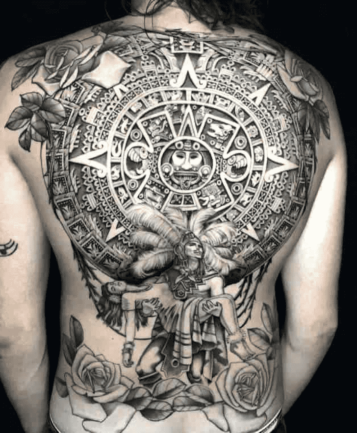 Aztec Tattoo Figure