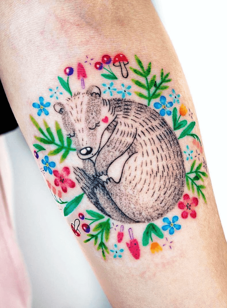 Badger Tattoo Figure