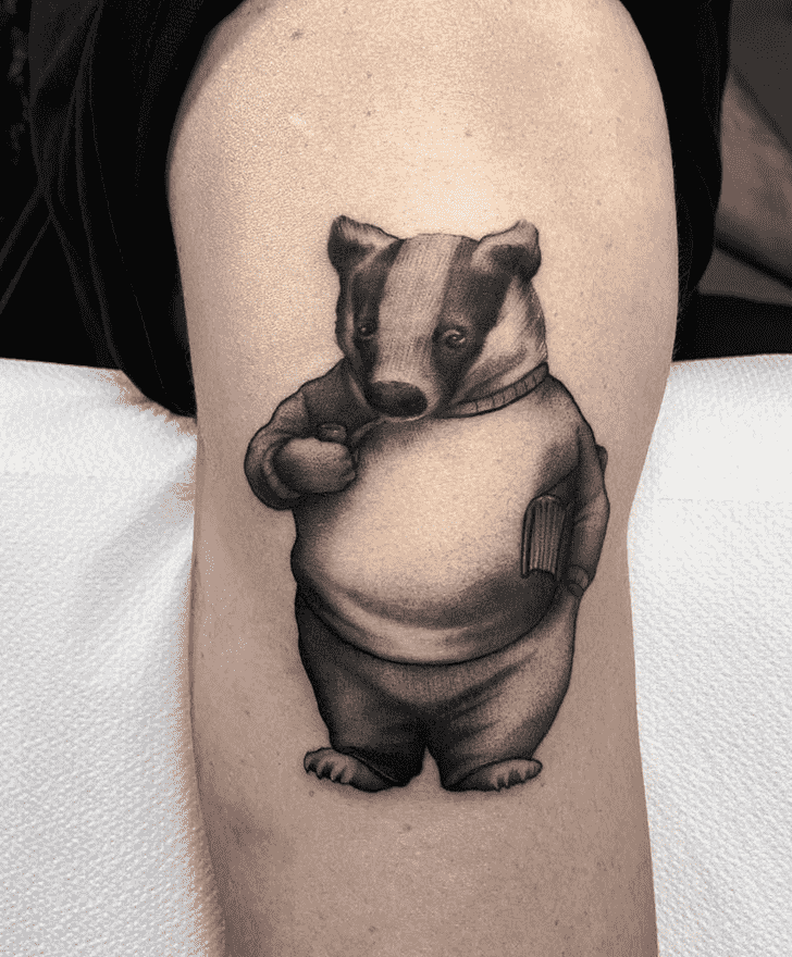 Badger Tattoo Shot