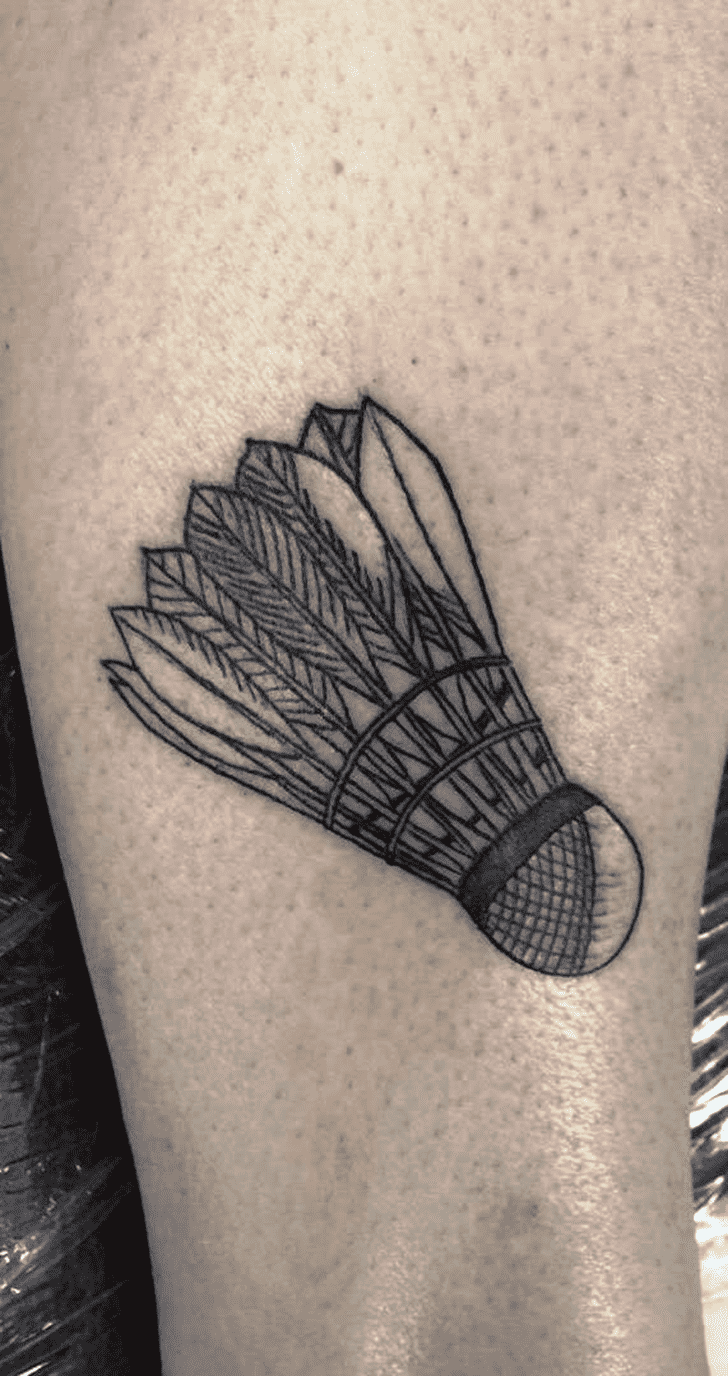 Badminton Tattoo Design Image