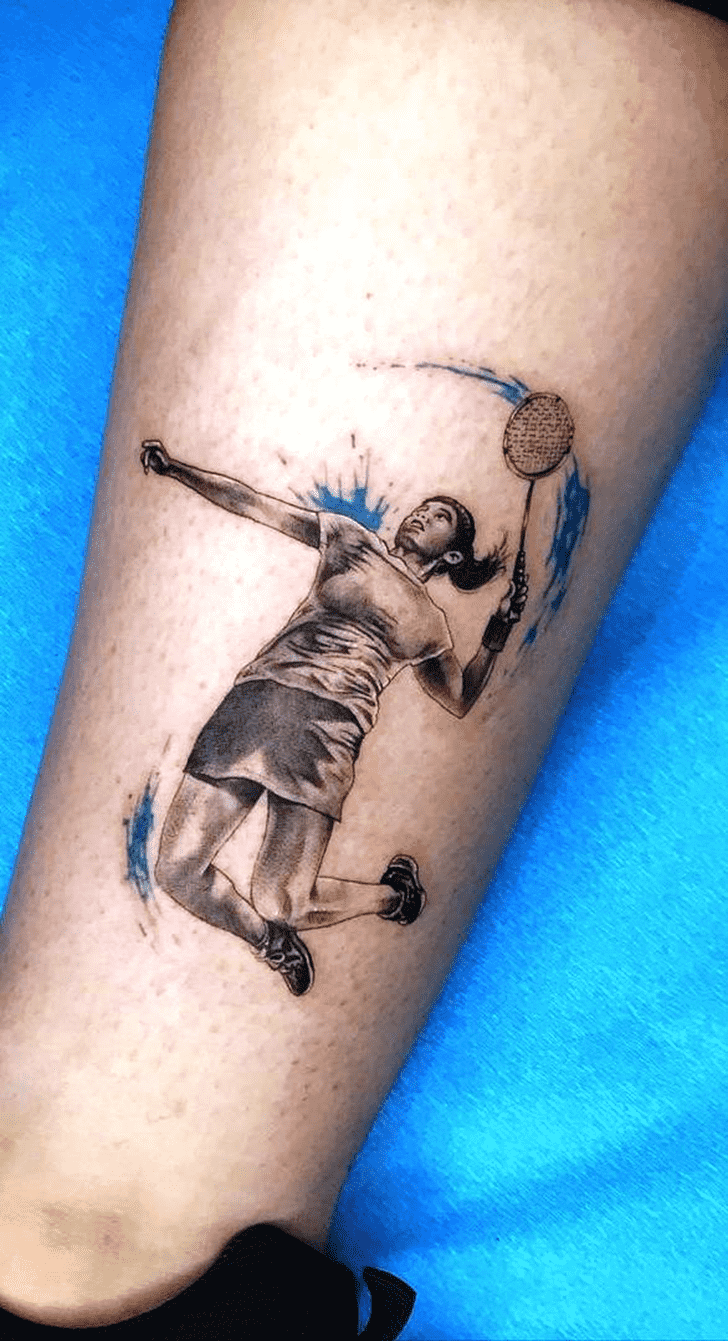 Badminton Tattoo Portrait