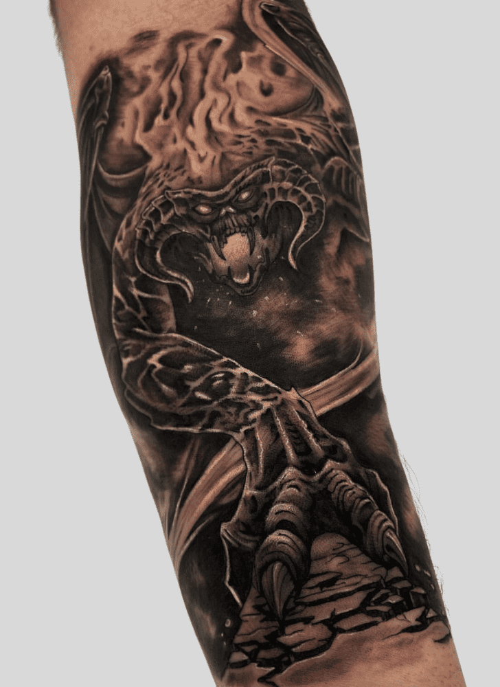 Balrog Tattoo Photograph