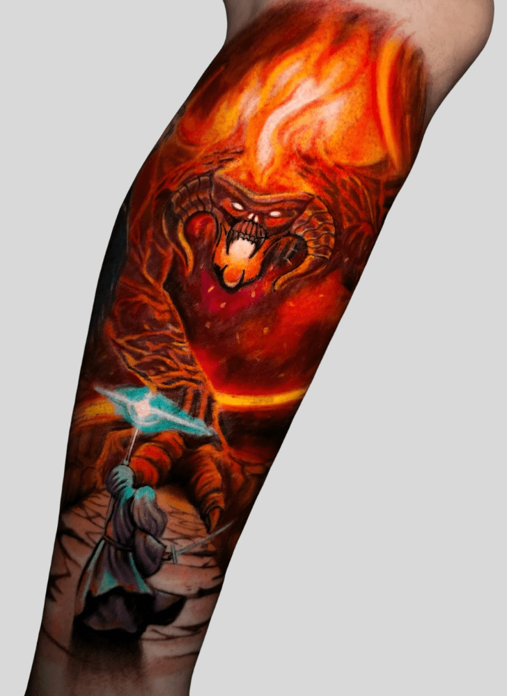 Balrog Tattoo Figure