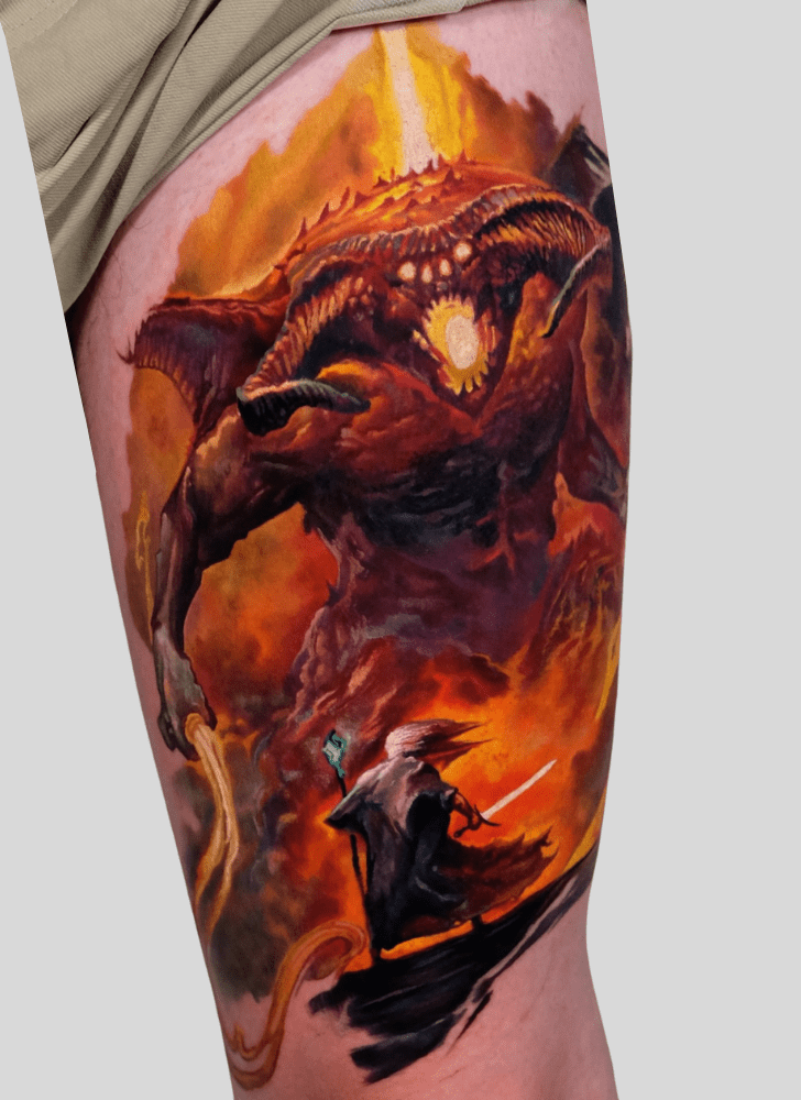 Balrog Tattoo Photograph