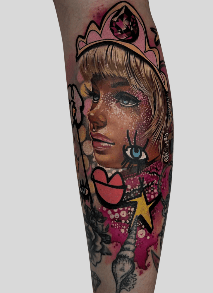 Barbie Tattoo Figure