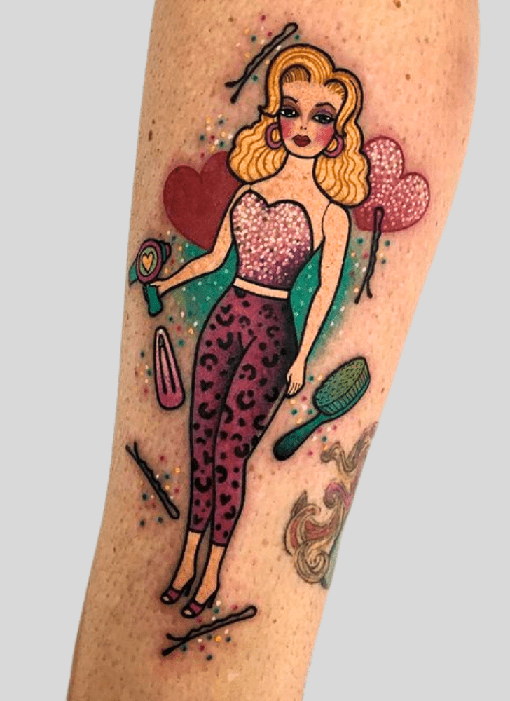 Barbie Tattoo Portrait