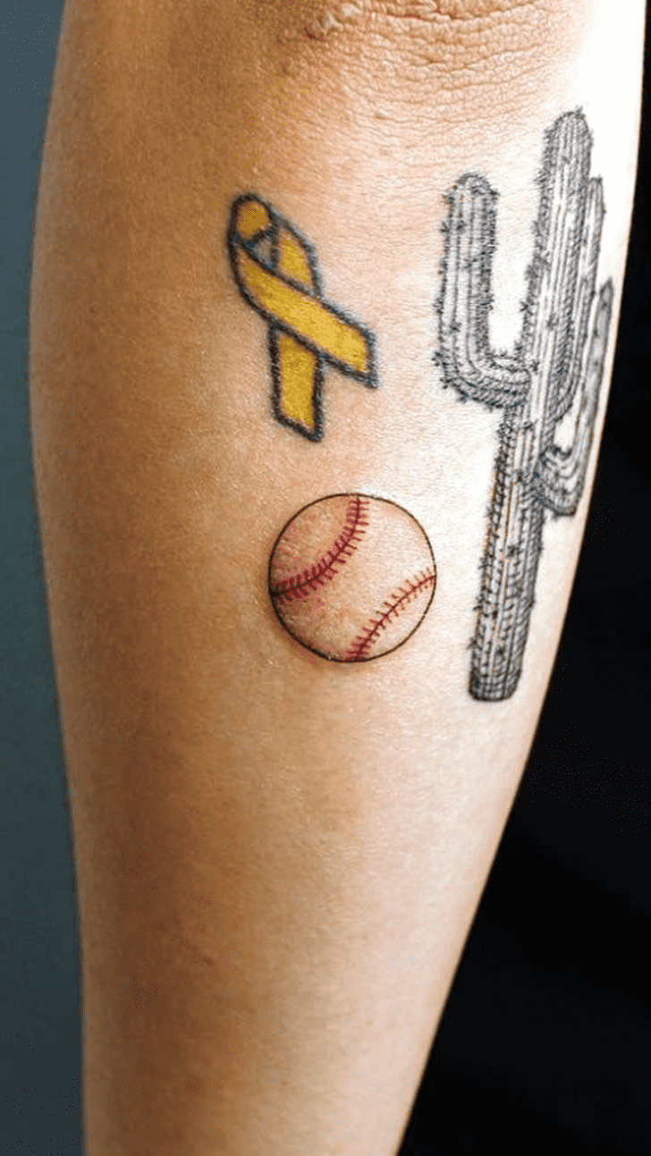 Baseball Tattoo Portrait