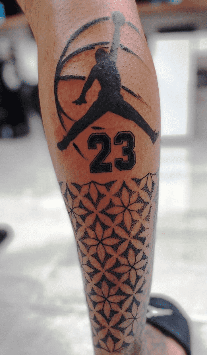 Basketball Tattoo Shot