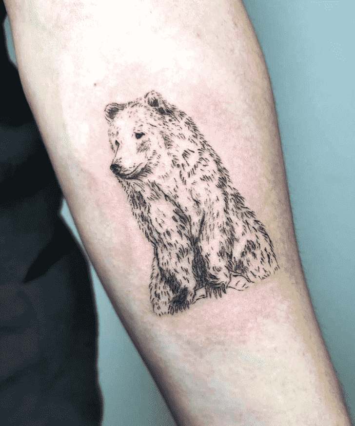 Bear Tattoo Shot